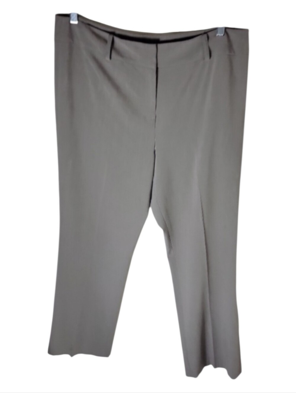 AK Annie Klein stretch dress pants women's plus size 16 gray straight leg